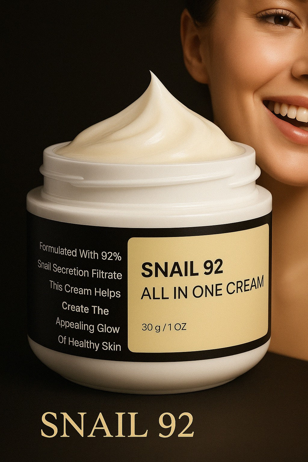 Crème Hydratante à la Bave d'Escargot 30g