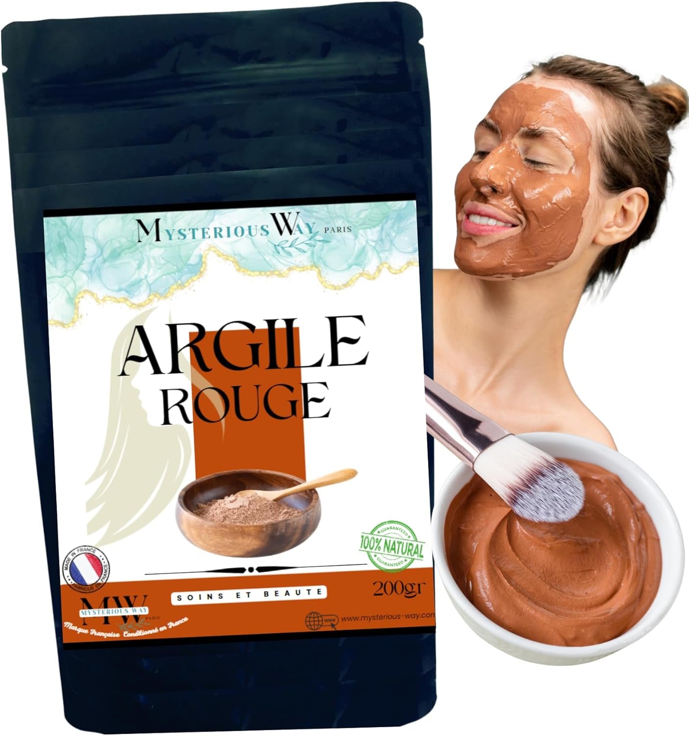 Argile Rouge Naturelle 200 g